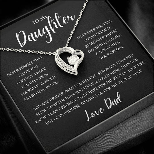 To My Daughter | Love Dad - Forever Love Necklace