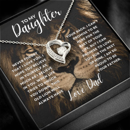 To My Daughter | Never Forget That I Love You - Forever Love Necklace