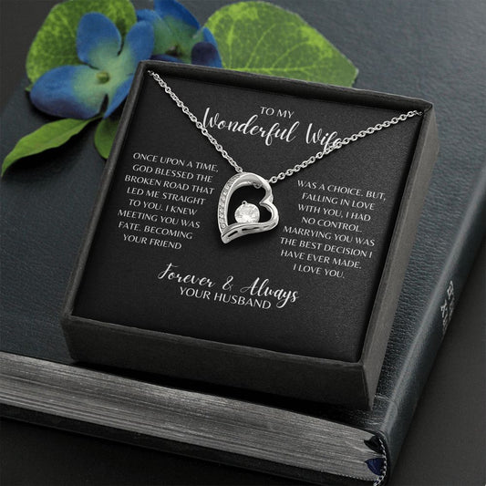 To My Wonderful Wife | Once Upon A Time - Forever Love Necklace
